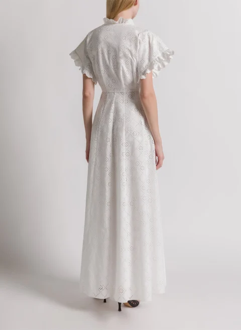Дълга рокля с бродерия Alberta Ferretti — снимка 3