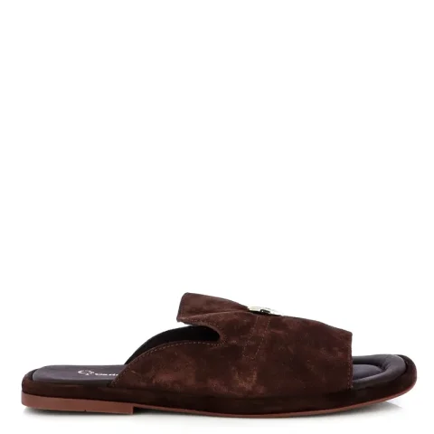 Дамски Равни Чехли CARLO FABIANI – 252-29647 DARK BROWN