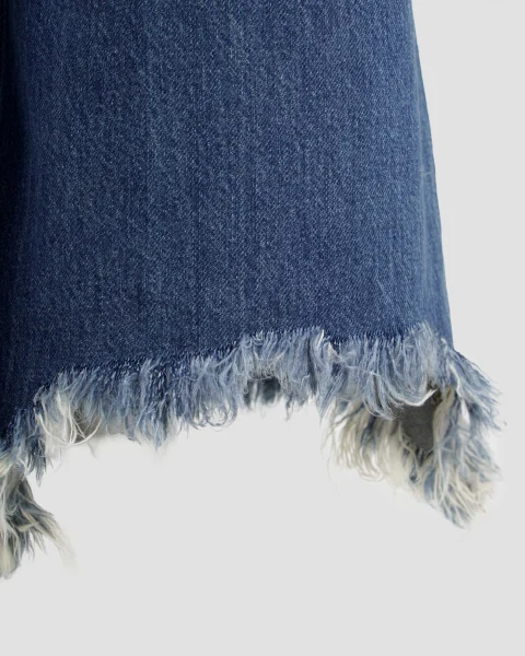 Cropped Wide-Leg Jeans — снимка 5