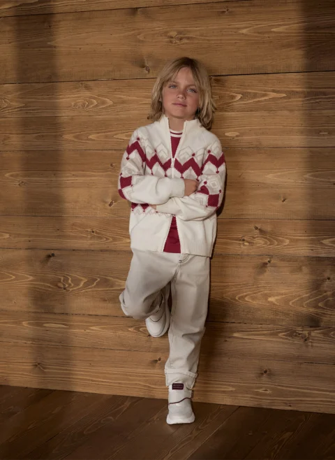 Блуза с апликиран джоб Brunello Cucinelli Kids 8-10 — снимка 5