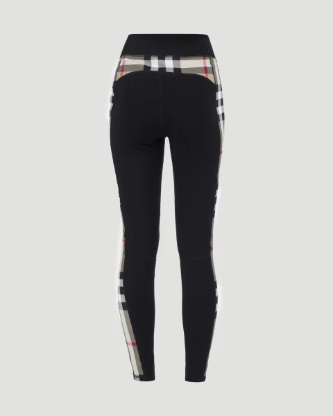 Vintage-Check Panel Leggings — снимка 2