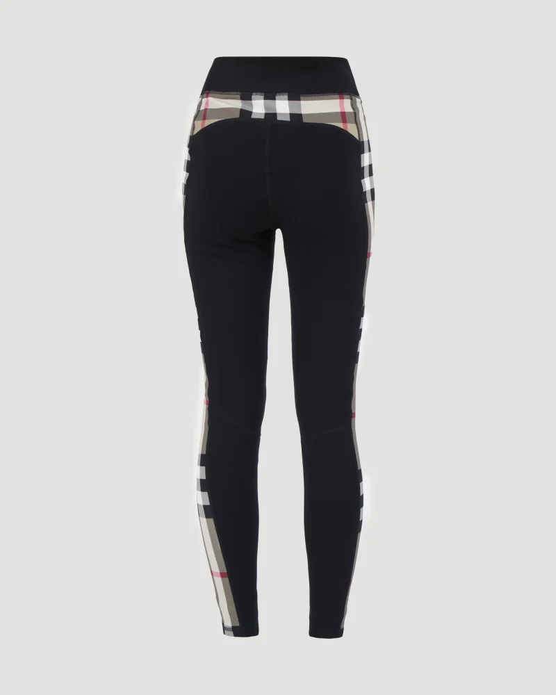Vintage-Check Panel Leggings — снимка 2