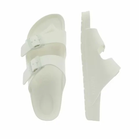 Дамски Равни Чехли BIRKENSTOCK – 129443 ARIZONA PEARL WHITE — снимка 5
