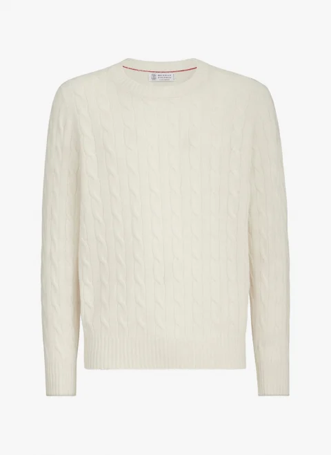 Пуловер от кашмир 'Cable-knit' Brunello Cucinelli — снимка 6