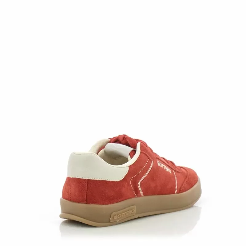 Дамски Сникърс BOTTERO – 364903 VERMELHO/OFF WHITE — снимка 2