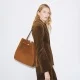 Дамска кафява чанта Large Romy TORY BURCH — снимка 4