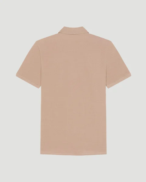 Polo in Beige Cotton with Givenchy Paris Gros Grain — снимка 2