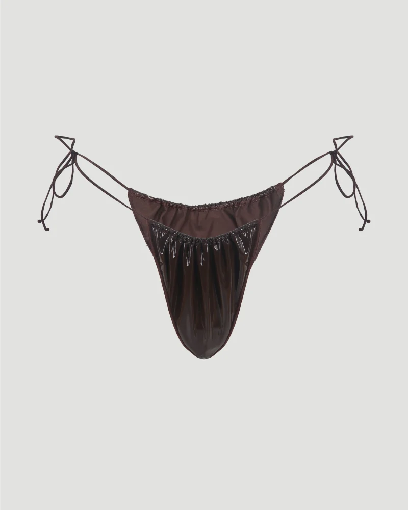 Latex Microkini in Chocolate Brown — снимка 6