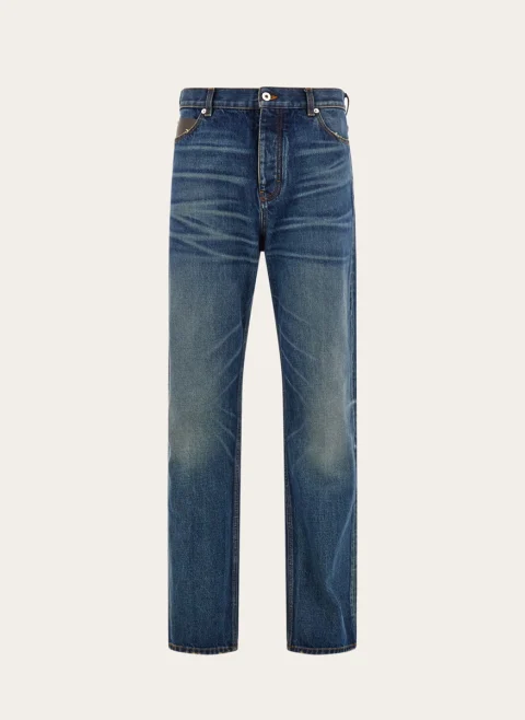 Деним 'Straight leg' Ferragamo — снимка 6