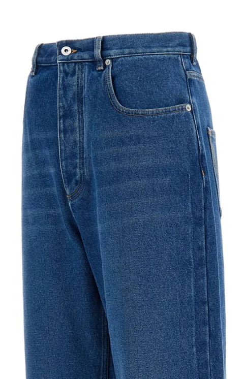 Medium Indigo Wide Leg Jeans — снимка 3