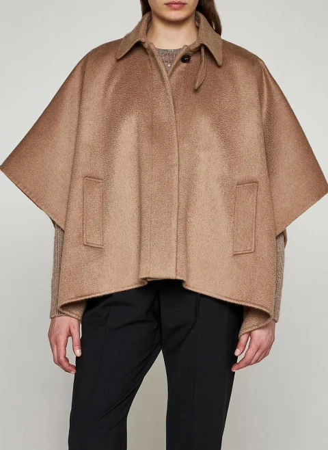 Яке 'Poncho style' от 100% кашмир Brunello Cucinelli