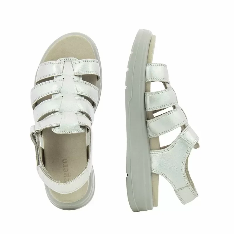 Дамски Сандали На Платформа LEGERO – 2-000325-9250 METALLIC SILVER — снимка 5