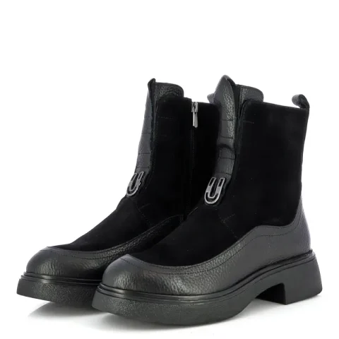 Дамски Равни Боти CARLO FABIANI – 057-2425 BLACK — снимка 3