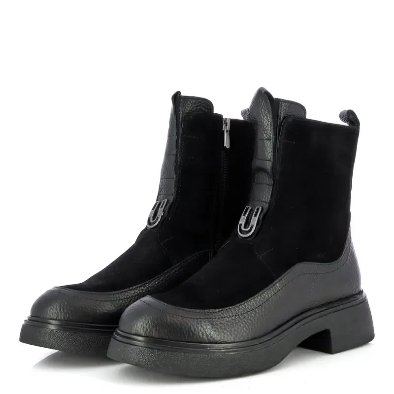 Дамски Равни Боти CARLO FABIANI – 057-2425 BLACK — снимка 3