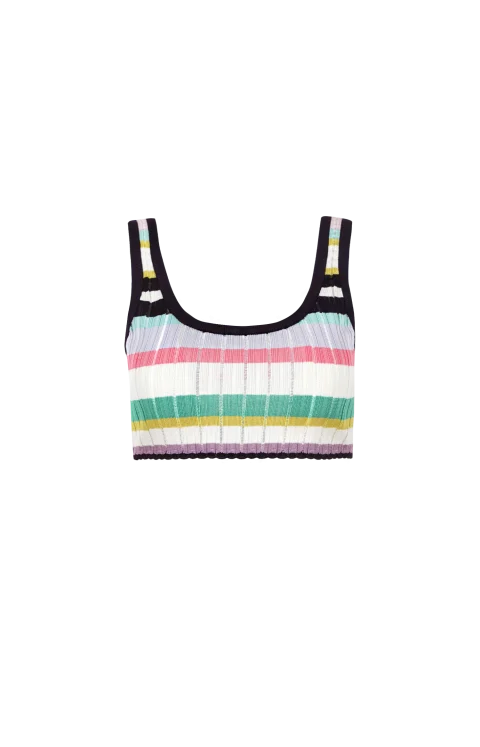 Multicolor Crinoline Bralette