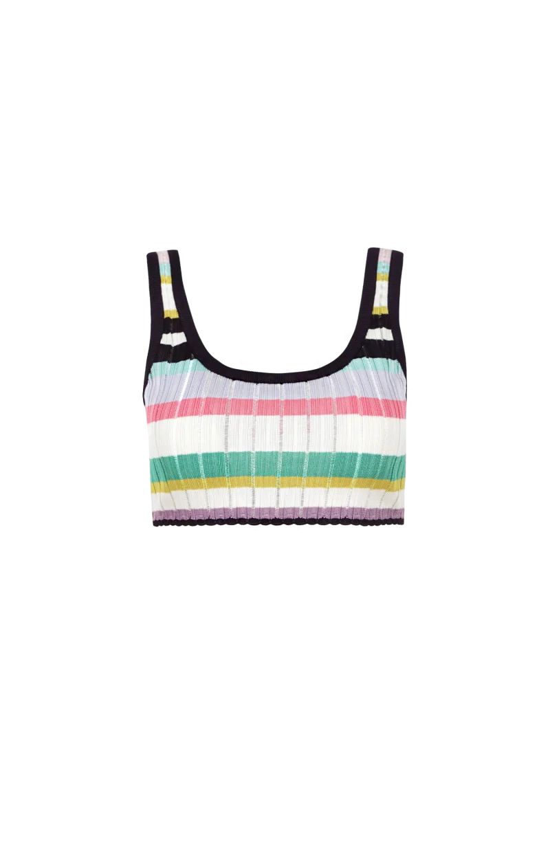 Multicolor Crinoline Bralette