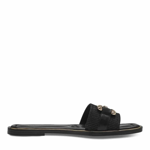Дамски Равни Чехли TAMARIS – 1-27100-42-001 BLACK — снимка 2