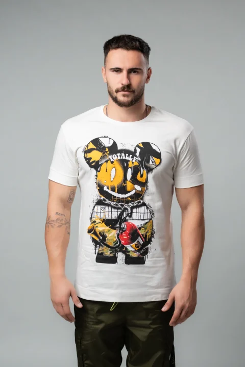 Комбо бели тениски: Erected Bear + Minimal