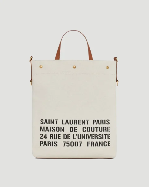 Universite North/South Foldable Tote Bag in Grey