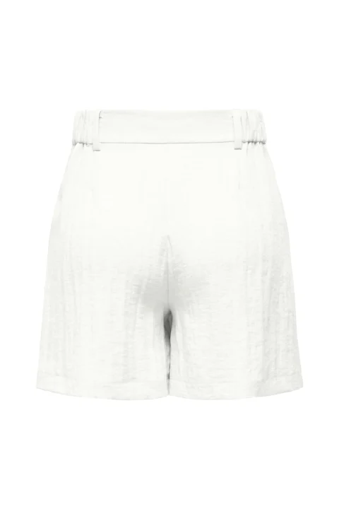 Къс панталон Onlita Hw Linen Look Tlr 15370279 11-0601 TCX bright white — снимка 2
