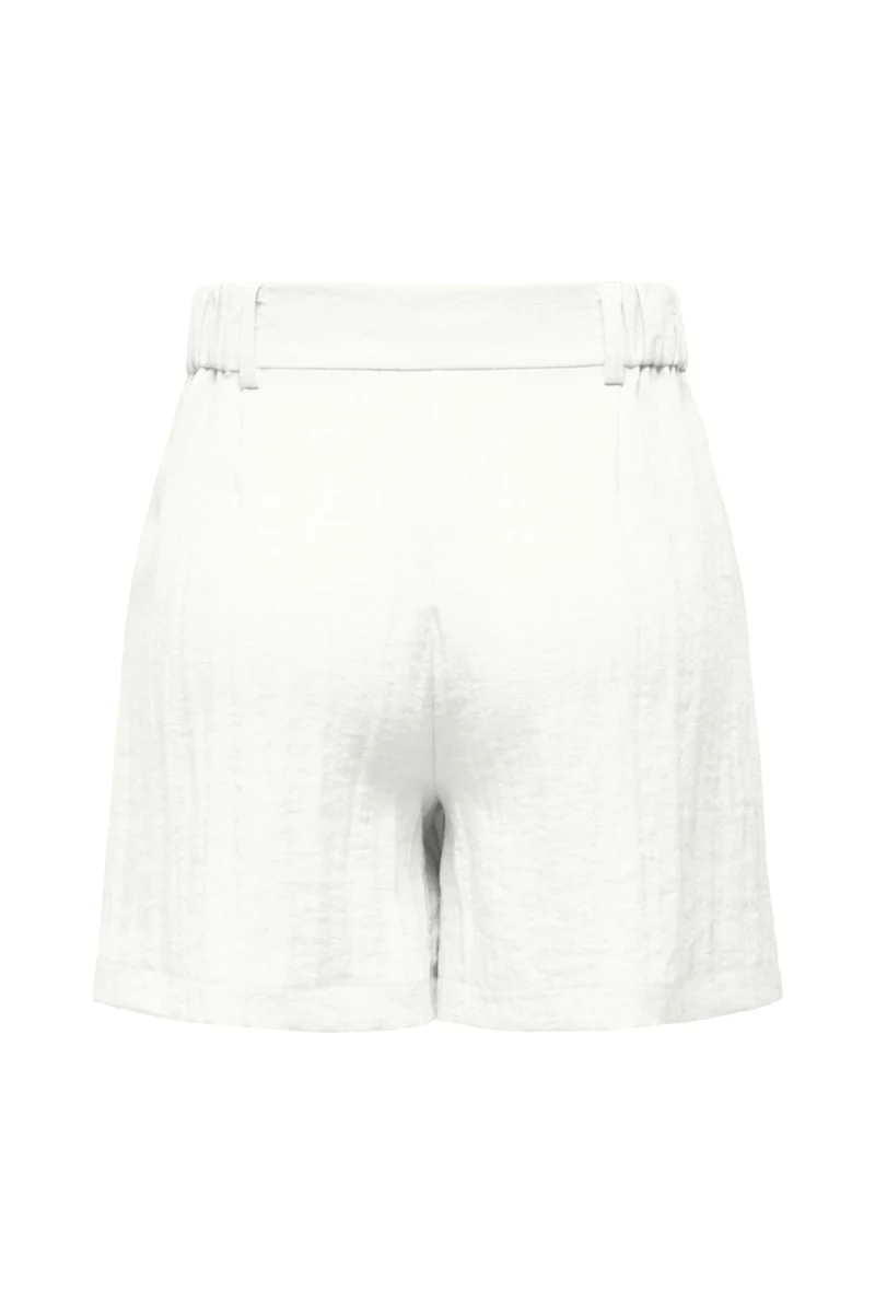 Къс панталон Onlita Hw Linen Look Tlr 15370279 11-0601 TCX bright white — снимка 2