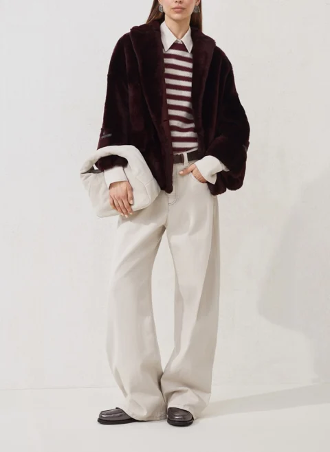 Деним 'Loose Barrel' Brunello Cucinelli — снимка 4