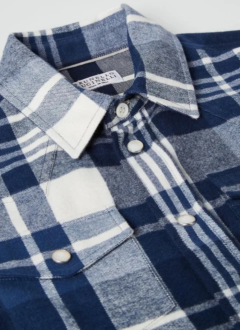 Риза 'Western-inspired' Brunello Cucinelli Kids 6 — снимка 2