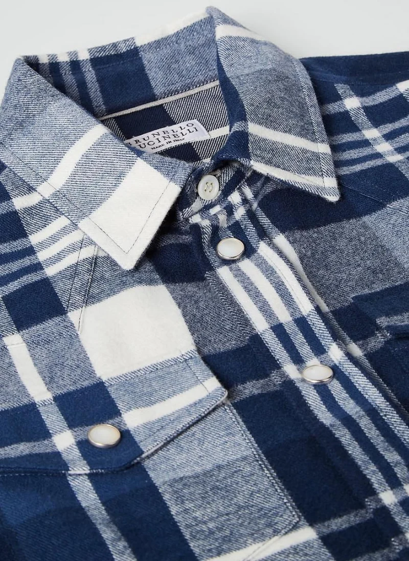 Риза 'Western-inspired' Brunello Cucinelli Kids 6 — снимка 2