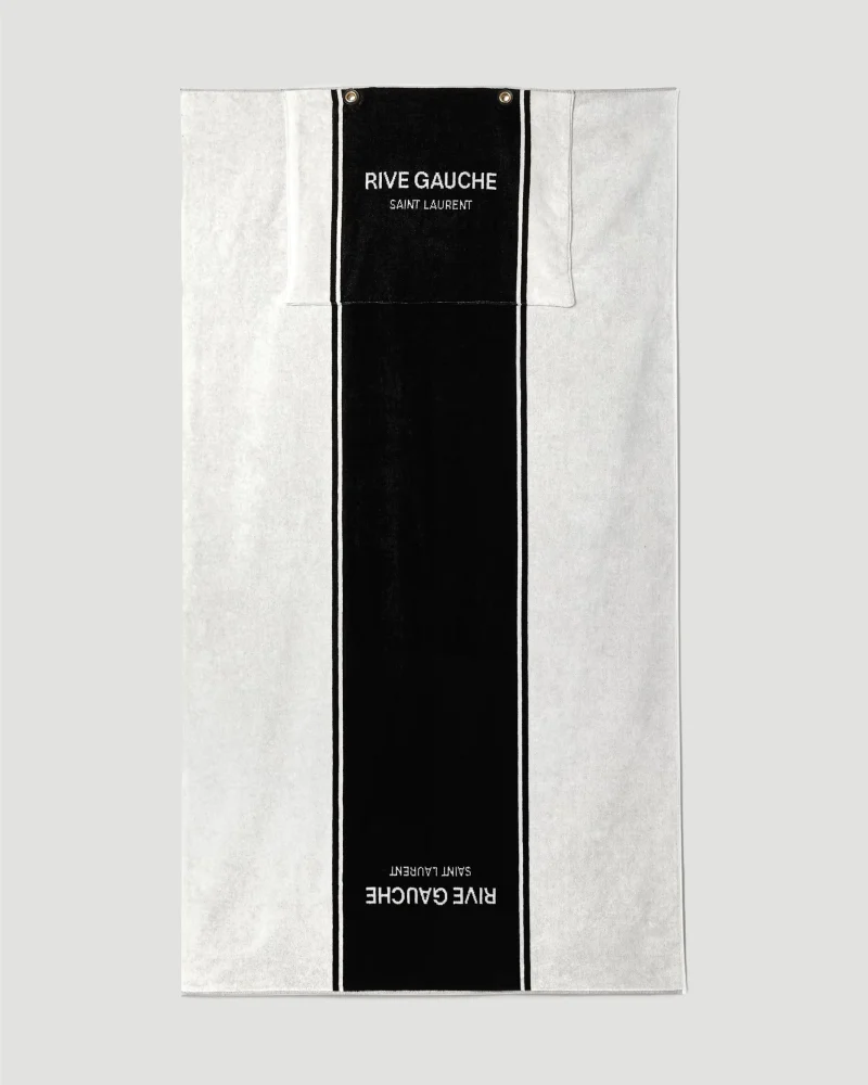 Rive Gauche Towel Tote Bag in Terry Cloth — снимка 3