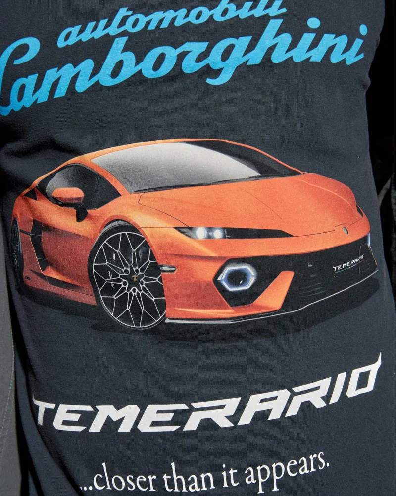 Automobili Lamborghini Layered Shirt in Dark Grey — снимка 2