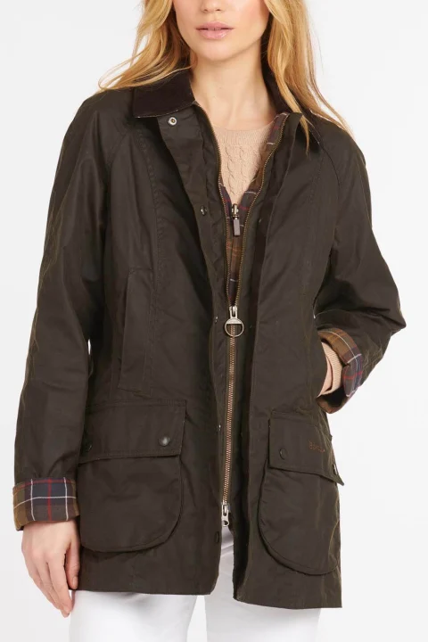 Яке Classic Beadnell Wax LWX0668 ol71 olive — снимка 2