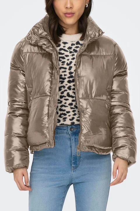 Яке Onlsky Short Puffer 15292628 17-1112 TCX weathered teak — снимка 2