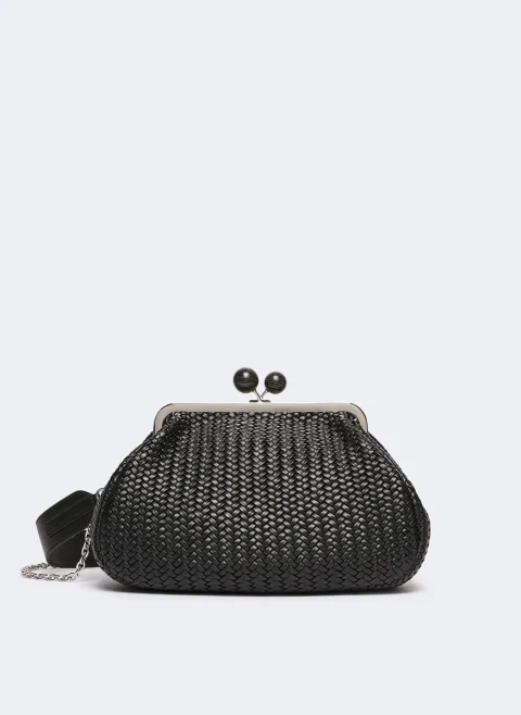 Плетена чанта Medium Pasticcino Weekend Max Mara Wkaere