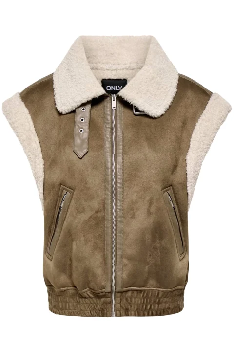 Яке Onlzen Bonded Waistcoat 15374150 18-0928 TCX sepia