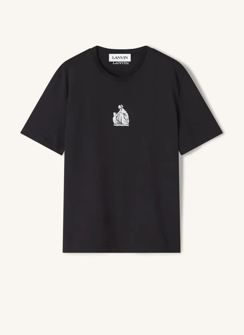 Тишърт с принт Lanvin — снимка 6