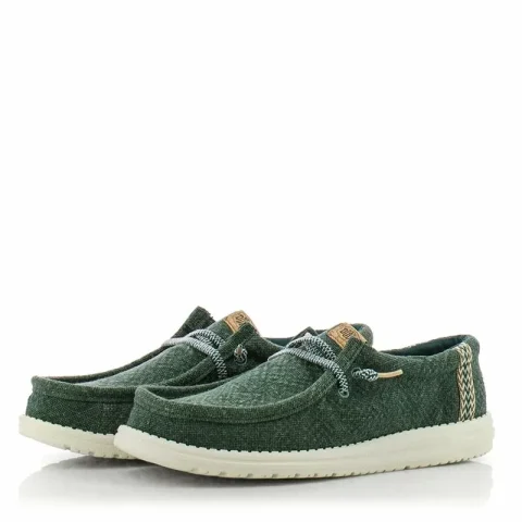 Мъжки Ежедневни HEY DUDE – 43085-336 WALLY JUTE SEA GREEN — снимка 4