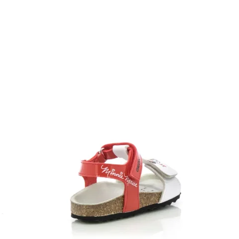 Сандали Момичета GEOX – B152RC 00254 B SANDAL CHALKI GIRL RED/WHITE — снимка 2