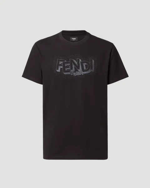Cotton T-Shirt in Black