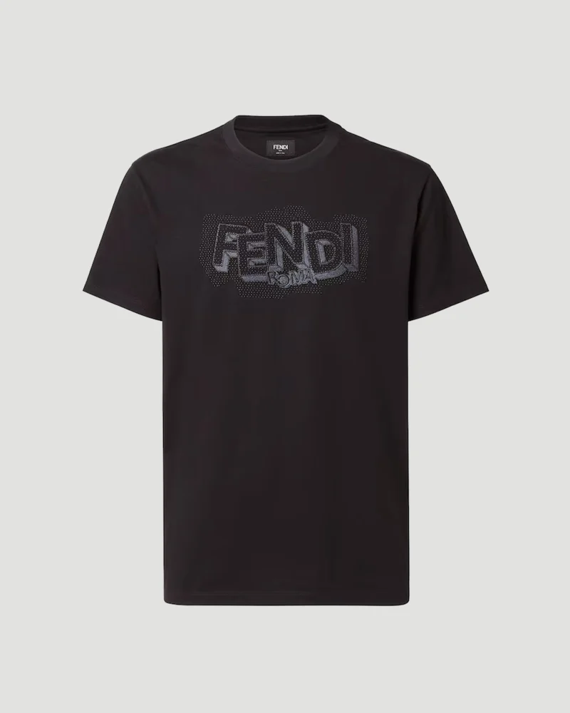 Cotton T-Shirt in Black