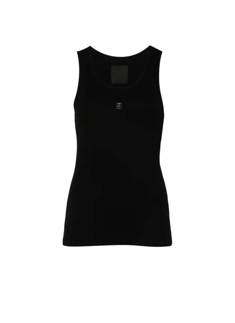 Втален топ с лого Givenchy — снимка 5