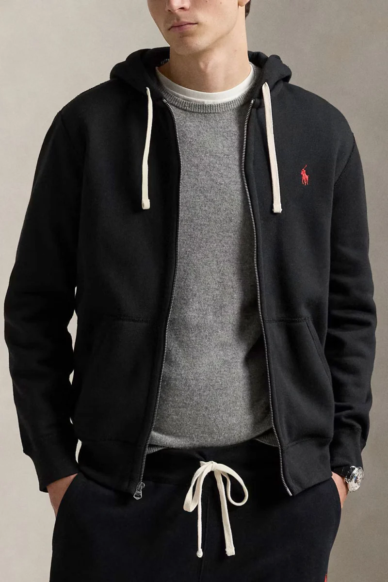 Жилетка Ls Fz Hood-Long Sleeve 710548546003 001 black — снимка 2