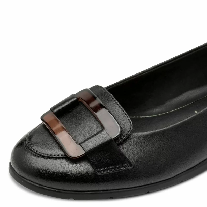 Балерини TAMARIS – 1-22170-45-003 BLACK LEATHER — снимка 4