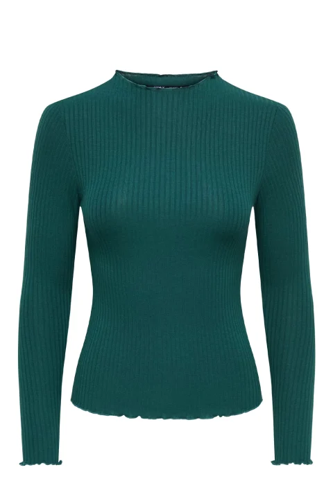 Top Onlemma L/S High Neck 15180040 19-5414 TCX june bug