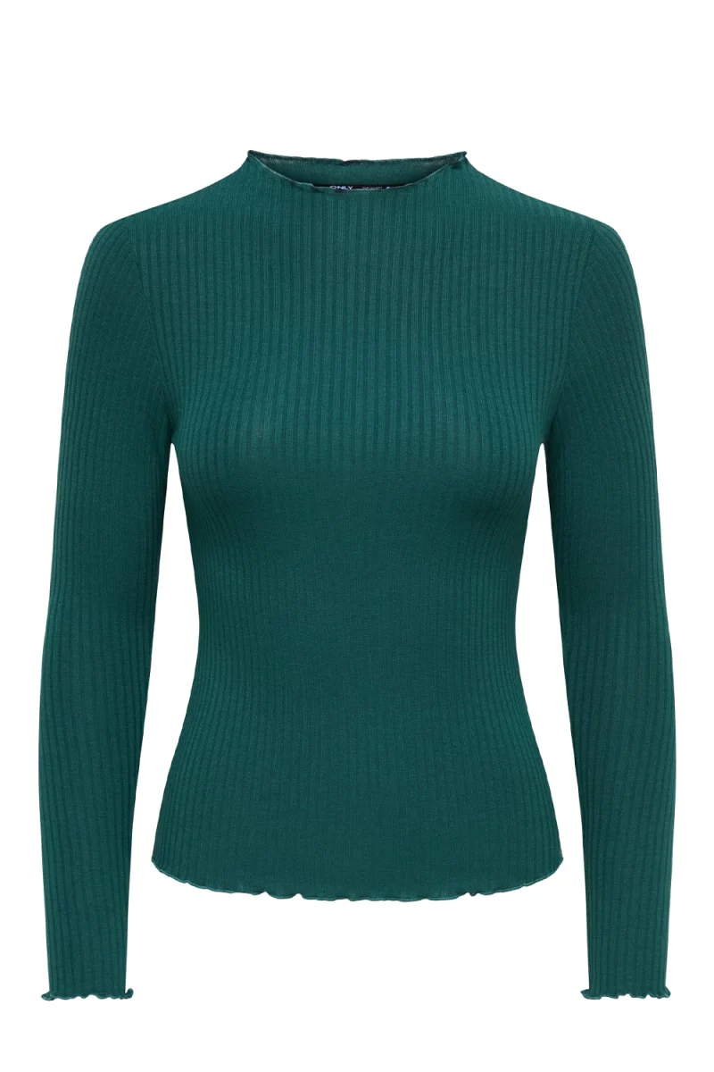 Top Onlemma L/S High Neck 15180040 19-5414 TCX june bug