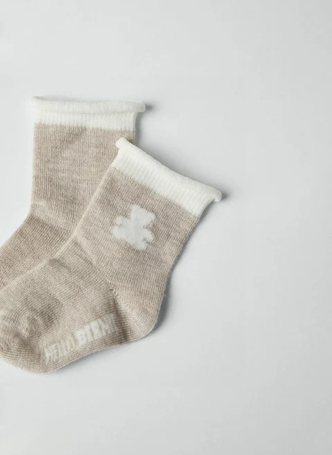 Сет чорапи от кашмир 'Bernie' Brunello Cucinelli Kids — снимка 2