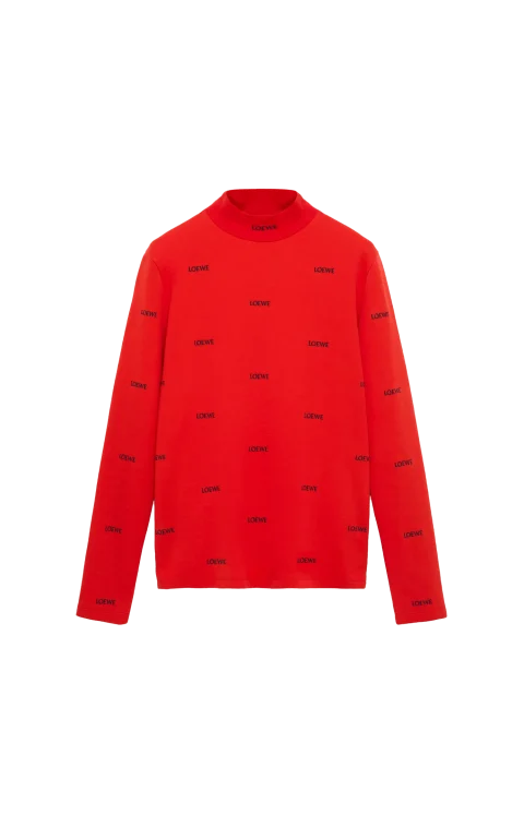 Viscose Blend Top in Red