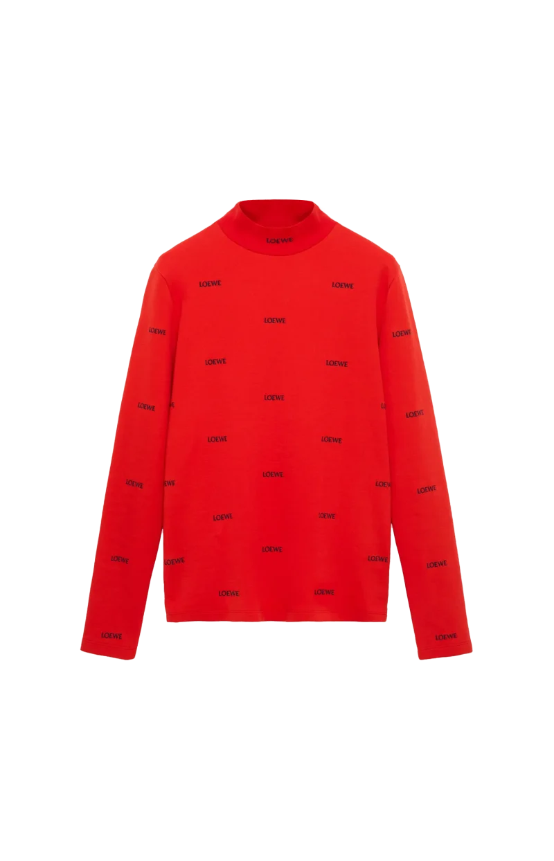 Viscose Blend Top in Red