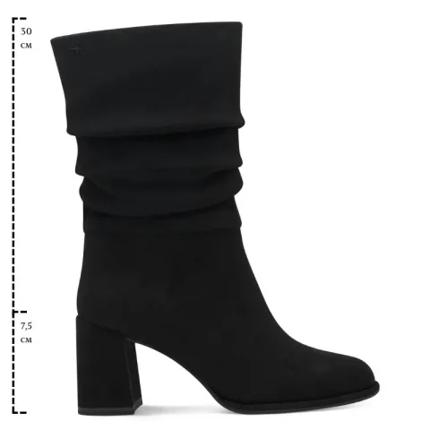 Дамски Боти На Ток TAMARIS – 1-25020-43-001 BLACK — снимка 7