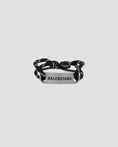 Plate Bracelet in Black