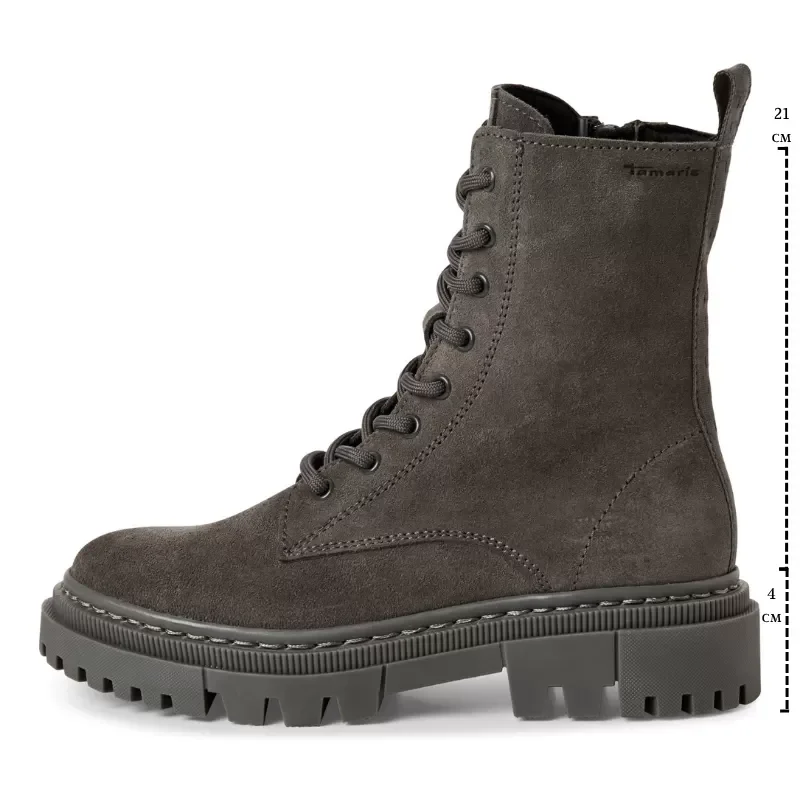 Дамски Кубинки TAMARIS – 1-25276-41-214 ANTHRACITE — снимка 7